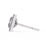 1.70 Carat Princess Cut Halo Diamond Stud Earrings - Everyday Fine Jewelry - Image 4