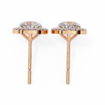1.82 Carat Round Cut Halo Diamond Stud Earrings - Everyday Fine Jewelry - Image 18