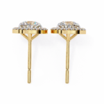 1.82 Carat Round Cut Halo Diamond Stud Earrings - Everyday Fine Jewelry - Image 12