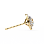 1.82 Carat Round Cut Halo Diamond Stud Earrings - Everyday Fine Jewelry - Image 11