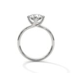 2.00 Carat Round Cut Swirl Prong Diamond Solitaire Engagement Ring for Her - Image 2