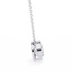 2.00 Carat Round Cut Bezel Set Diamond Solitaire Pendant Necklace – Fine Jewelry - Image 3