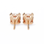 2.60 Carat Round Cut Diamond Solitaire Stud Earrings – Elegant Everyday Jewelry - Image 17