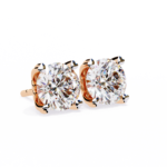 2.60 Carat Round Cut Diamond Solitaire Stud Earrings – Elegant Everyday Jewelry - Image 13
