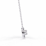 Round Cut Diamond Cluster Halo Pendant Necklace – Classic Modern Jewelry - Image 3