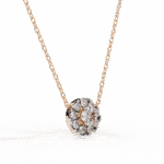 Round Cut Diamond Cluster Halo Pendant Necklace – Classic Modern Jewelry - Image 14