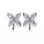 0.80 Carat Marquise Cut Diamond Flower Studs Earrings – Elegant Fine Jewelry - Image 2