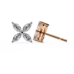 0.80 Carat Marquise Cut Diamond Flower Studs Earrings – Elegant Fine Jewelry - Image 11