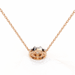 Round Cut Diamond Cluster Halo Pendant Necklace – Classic Modern Jewelry - Image 17