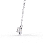 Round Cut Diamond Cluster Halo Pendant Necklace – Classic Modern Jewelry - Image 4