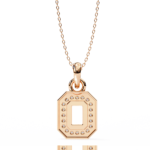 Round Cut Halo Octagon Pave Diamond Pendant Necklace – Elegant Fine Jewelry - Image 16