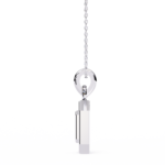 Round Cut Halo Octagon Pave Diamond Pendant Necklace – Elegant Fine Jewelry - Image 4