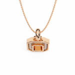 Round Cut Halo Octagon Pave Diamond Pendant Necklace – Elegant Fine Jewelry - Image 19