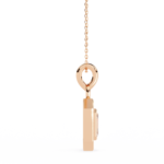 Emerald Cut Diamond Halo Pendant – Elegant Fine Jewelry - Image 16