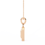 Emerald Cut Diamond Halo Pendant – Elegant Fine Jewelry - Image 17