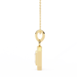 Emerald Cut Diamond Halo Pendant – Elegant Fine Jewelry - Image 11