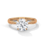 2.00 Carat Round Cut Four-Prong Swirl Solitaire Diamond Engagement Ring - Fine Jewelry - Image 7