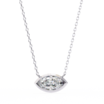 2.00 Carat Marquise Cut Bezel Set Diamond Pendant Necklace – Elegant Jewelry for Women