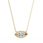 2.00 Carat Marquise Cut Bezel Set Diamond Pendant Necklace – Elegant Jewelry for Women - Image 6