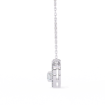 Round Brilliant Cut Halo Diamond Pendant Necklace – Luxury Fine Jewelry - Image 4