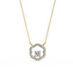 Round Brilliant Cut Halo Diamond Pendant Necklace – Luxury Fine Jewelry - Image 7