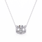 Round Brilliant Cut Halo Diamond Pendant Necklace – Luxury Fine Jewelry - Image 5