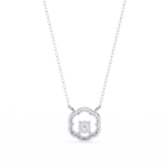 Round Brilliant Cut Halo Diamond Pendant Necklace – Luxury Fine Jewelry - Image 6