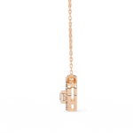 Round Brilliant Cut Halo Diamond Pendant Necklace – Luxury Fine Jewelry - Image 17