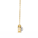 Round Brilliant Cut Diamond Halo Pendant with Cushion Frame - Elegant Designer Jewelry - Image 9