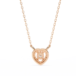 Round Brilliant Cut Diamond Halo Pendant with Heart Frame - Modern Fine Jewelry - Image 19