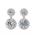 1.50 Carat Round Cut Diamond Drop & Dangle Earring - Fine Jewelry - Image 6