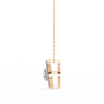 1.15 Carat Round Cut Diamond Halo Pendant with Marquise Frame - Modern Fine Jewelry - Image 19