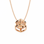 1.15 Carat Round Cut Diamond Halo Pendant with Marquise Frame - Modern Fine Jewelry - Image 18