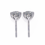 2.60 Carat Round Cut Diamond Solitaire Stud Earrings – Luxury Fine Jewelry - Image 5