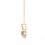 Round Cut Cluster Diamond Pendant Necklace with Double Halo –  Elegant Fine Jewelry - Image 15