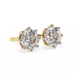 2.60 Carat Round Cut Diamond Solitaire Stud Earrings – Luxury Fine Jewelry - Image 7