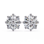 2.60 Carat Round Cut Diamond Solitaire Stud Earrings – Luxury Fine Jewelry