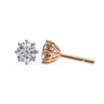 2.60 Carat Round Cut Diamond Solitaire Stud Earrings – Luxury Fine Jewelry - Image 14