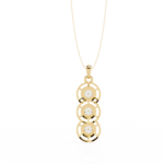 1.20 Carat Three-Stone Round Cut Diamond Pendant Necklace – Elegant Fine Jewelry - Image 8