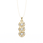 1.20 Carat Three-Stone Round Cut Diamond Pendant Necklace – Elegant Fine Jewelry - Image 7