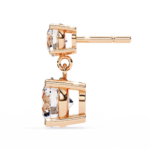 3.20 Carat Round Cut Diamond Two-Stone Drop Earrings – Elegant Jewelry Collection - Image 14