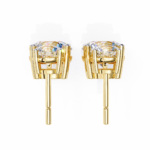 3.20 Carat Round Cut Diamond Two-Stone Drop Earrings – Elegant Jewelry Collection - Image 9