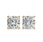 2.30 Carat Cushion Cut Diamond Stud Earrings - Modern Jewelry - Image 7