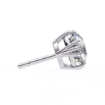 2.80 Carat Round Cut Diamond Solitaire Stud Earrings – Elegant Everyday Jewelry - Image 4
