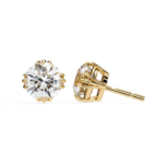 2.80 Carat Round Cut Diamond Solitaire Stud Earrings – Elegant Everyday Jewelry - Image 9