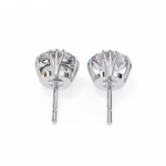 2.80 Carat Round Cut Diamond Solitaire Stud Earrings – Elegant Everyday Jewelry - Image 6
