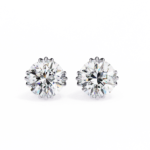 2.80 Carat Round Cut Diamond Solitaire Stud Earrings – Elegant Everyday Jewelry