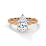 2.00 Carat Pear Cut Solitaire Diamond Engagement Ring – Elegant Bridal Jewelry - Image 7