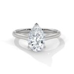 2.00 Carat Pear Cut Solitaire Diamond Engagement Ring – Elegant Bridal Jewelry