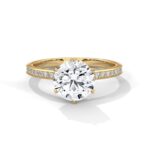 Elegant 2.24 CT Round Cut Diamond Solitaire Ring – Perfect for Engagements - Image 4